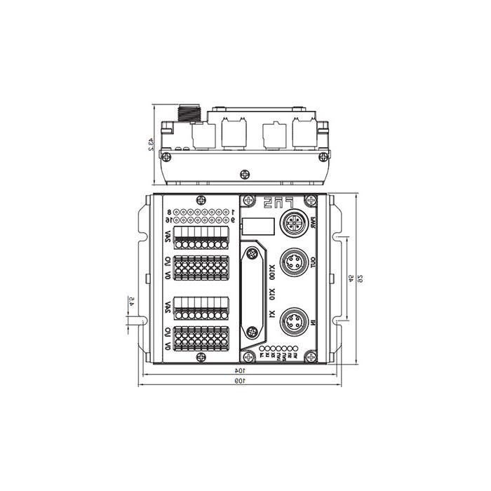 化工协议，IP20, 16DI/DO自适应配置，PNP，终端类型，远程模块，009D13