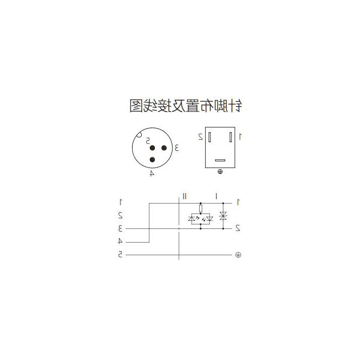 Valve plug Type B, Industrial, 11 mm, 3Pin/M12 male straight, double-ended pre-cast PVC non-flexible cable, grey sheathing, 6VB123-XXX